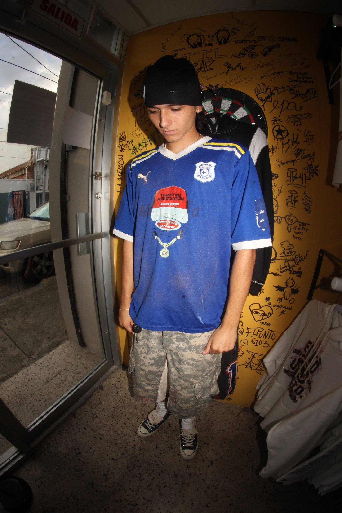 Thrift association soccer jersey blue