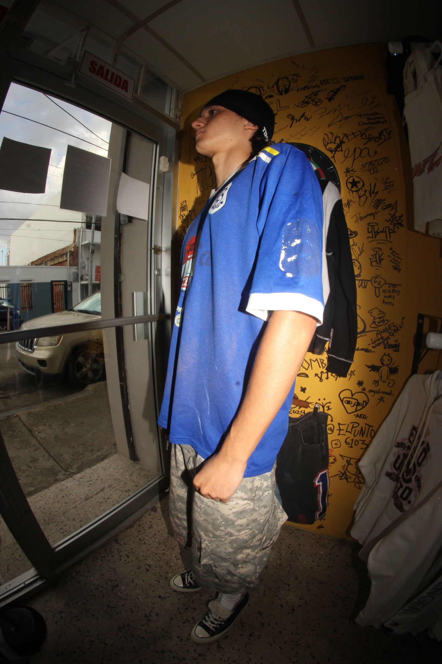 Thrift association soccer jersey blue