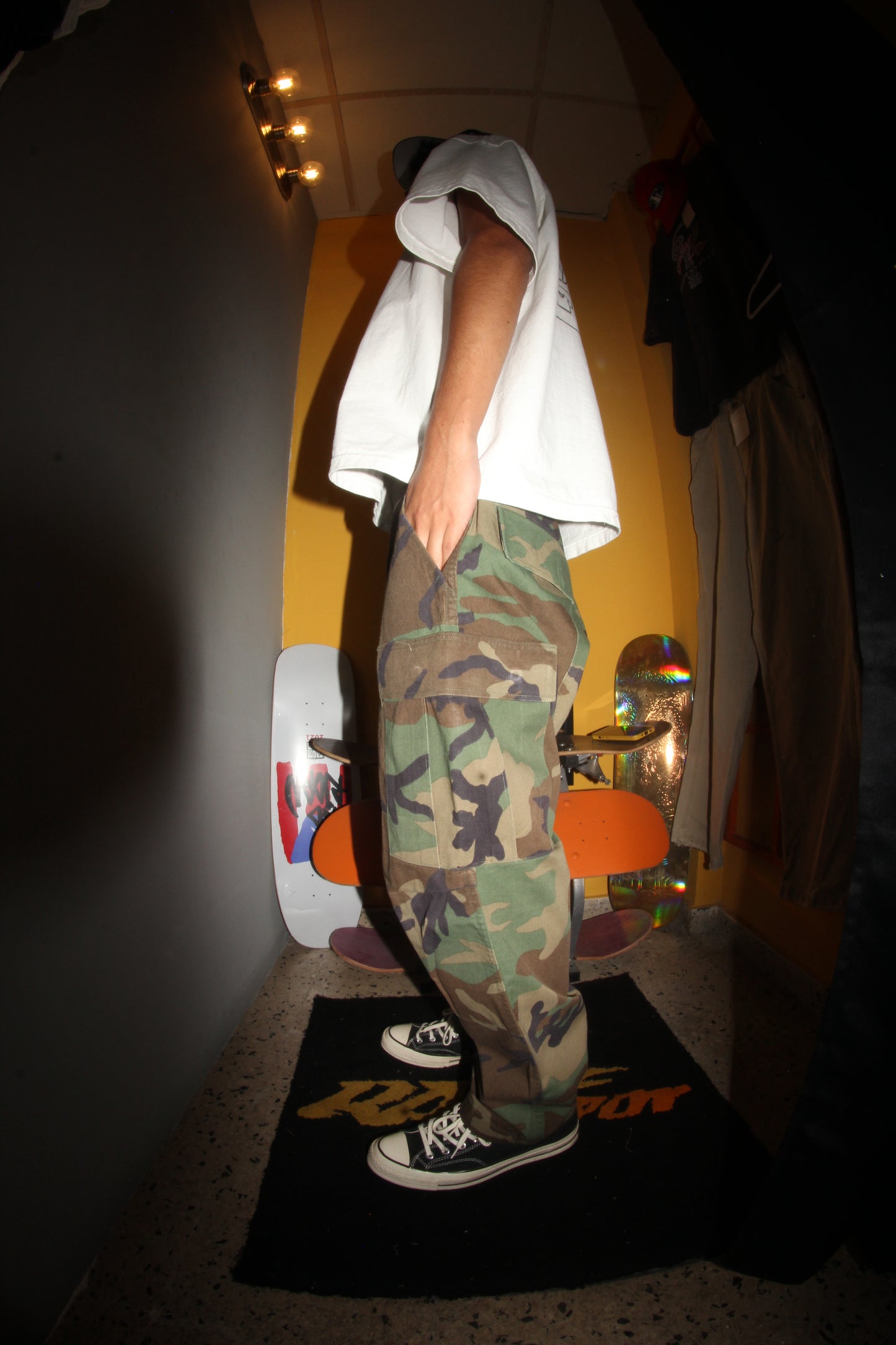 Camo cargo pants