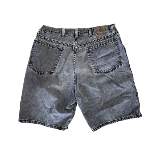 Black washed Denim Wrangrer Jorts