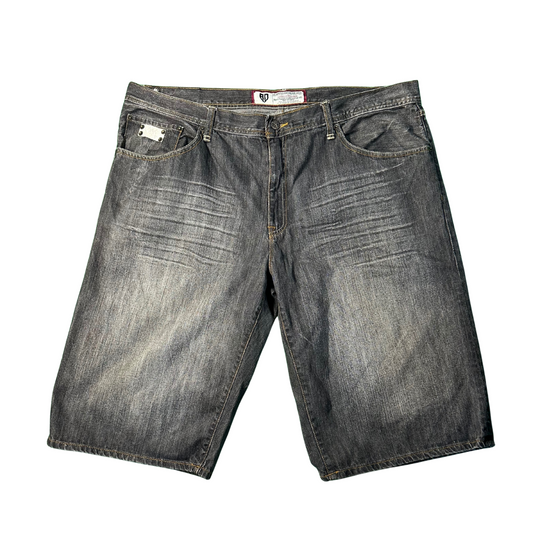 Denim Jort Embroidered