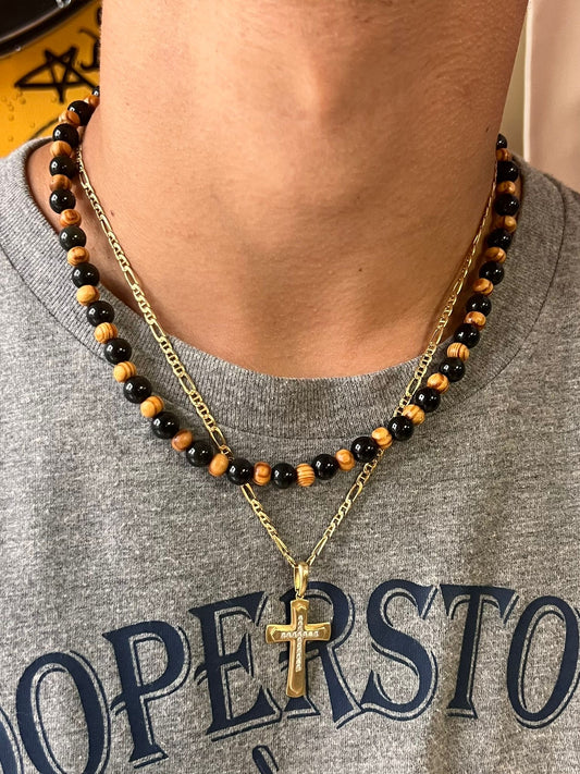 Onyx Wood Necklace