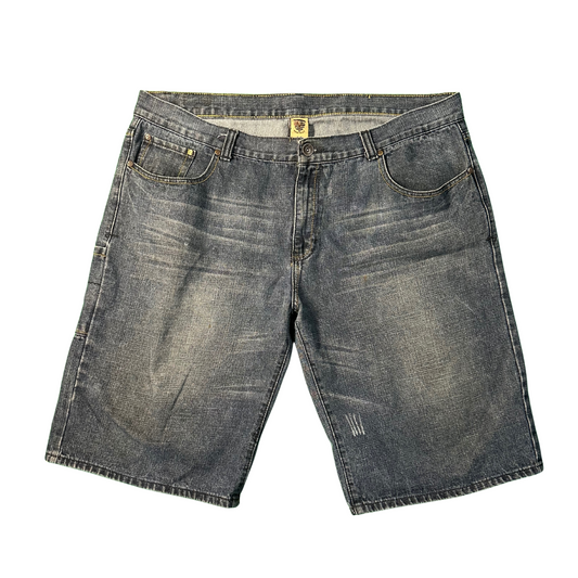 Distressed Denim Jort