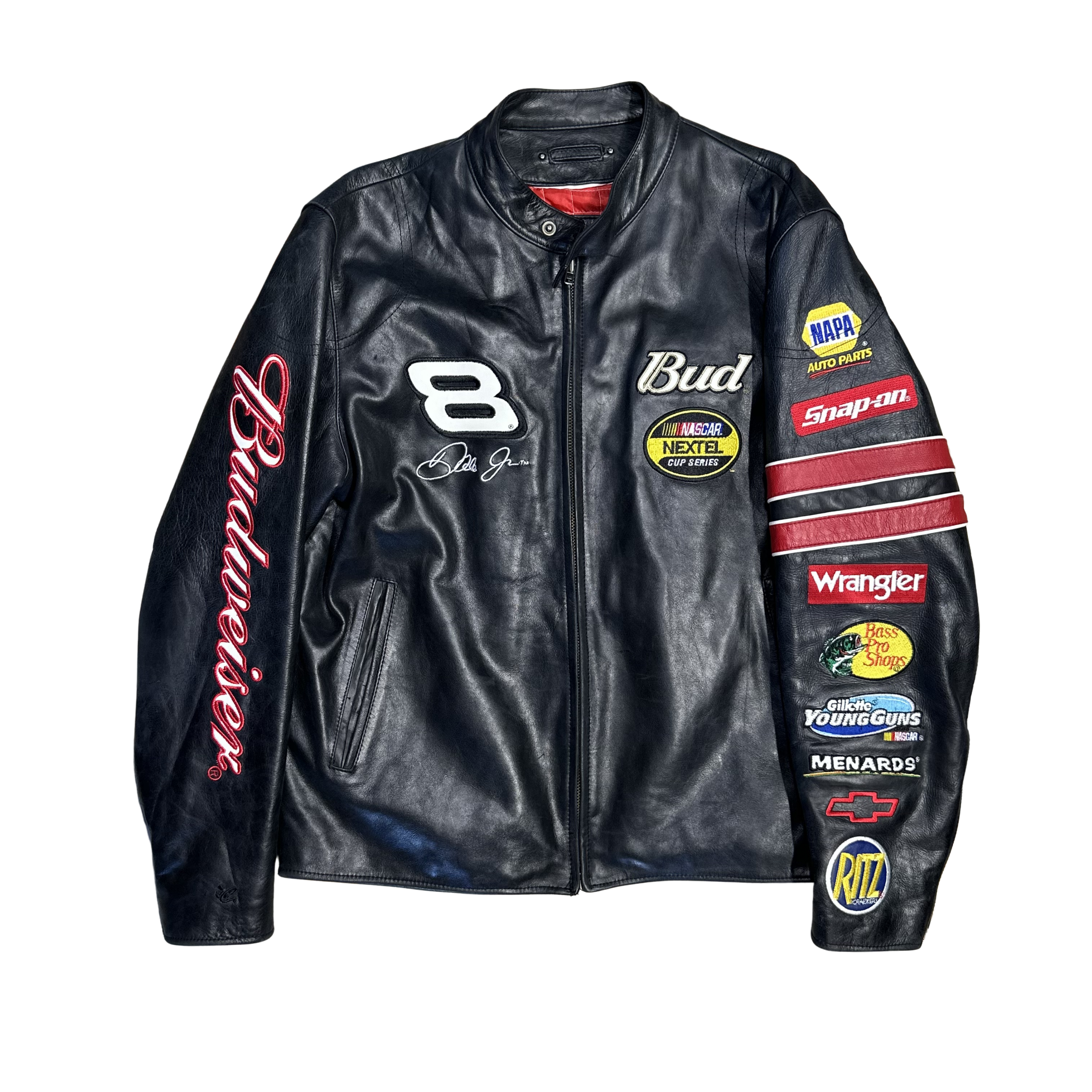 Racing Budweiser leather jacket