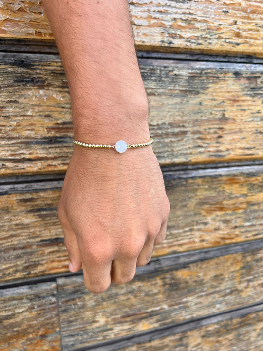 White Jade Adjustable Bracelet