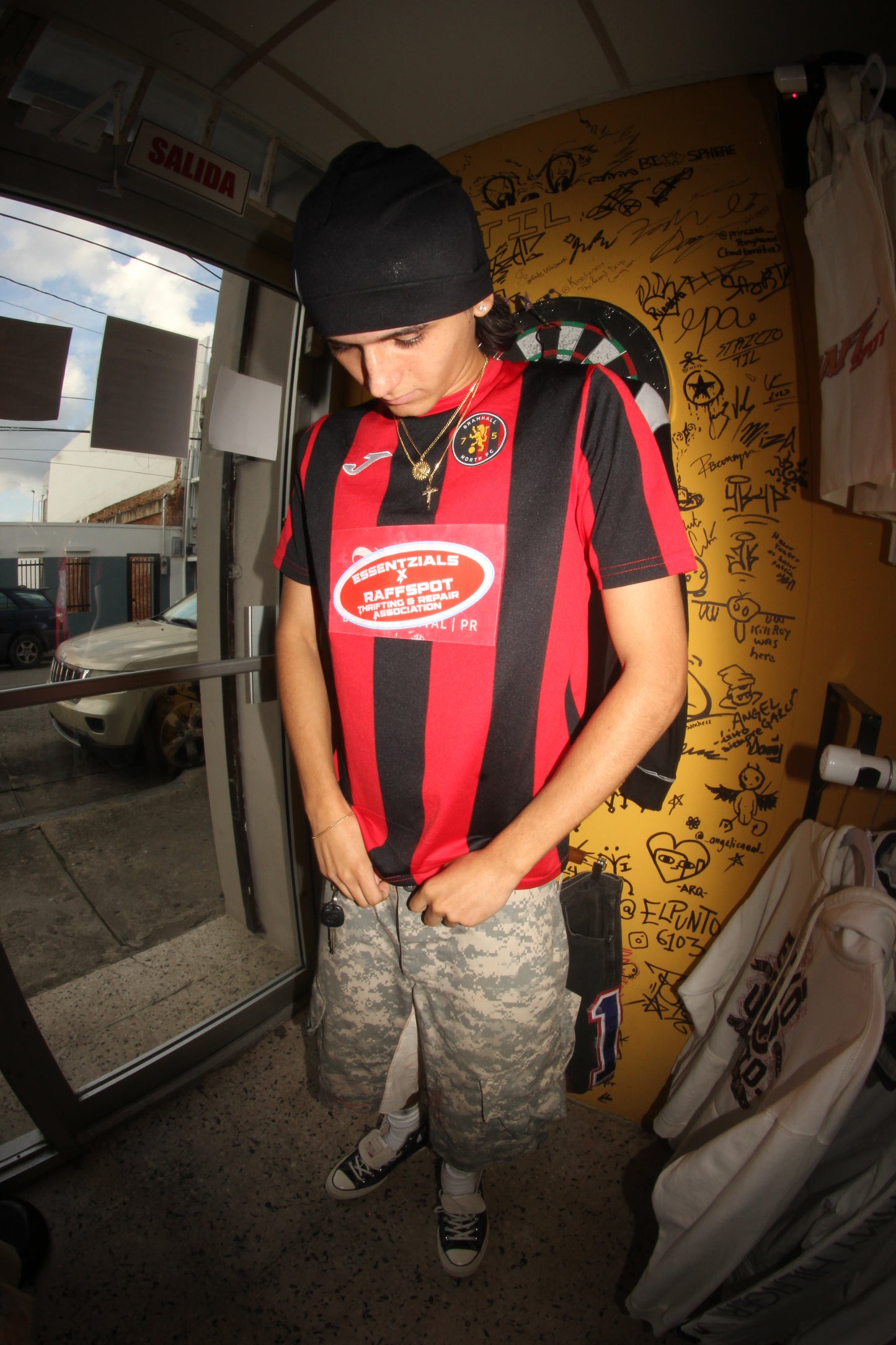 Thrift association soccer jersey tee