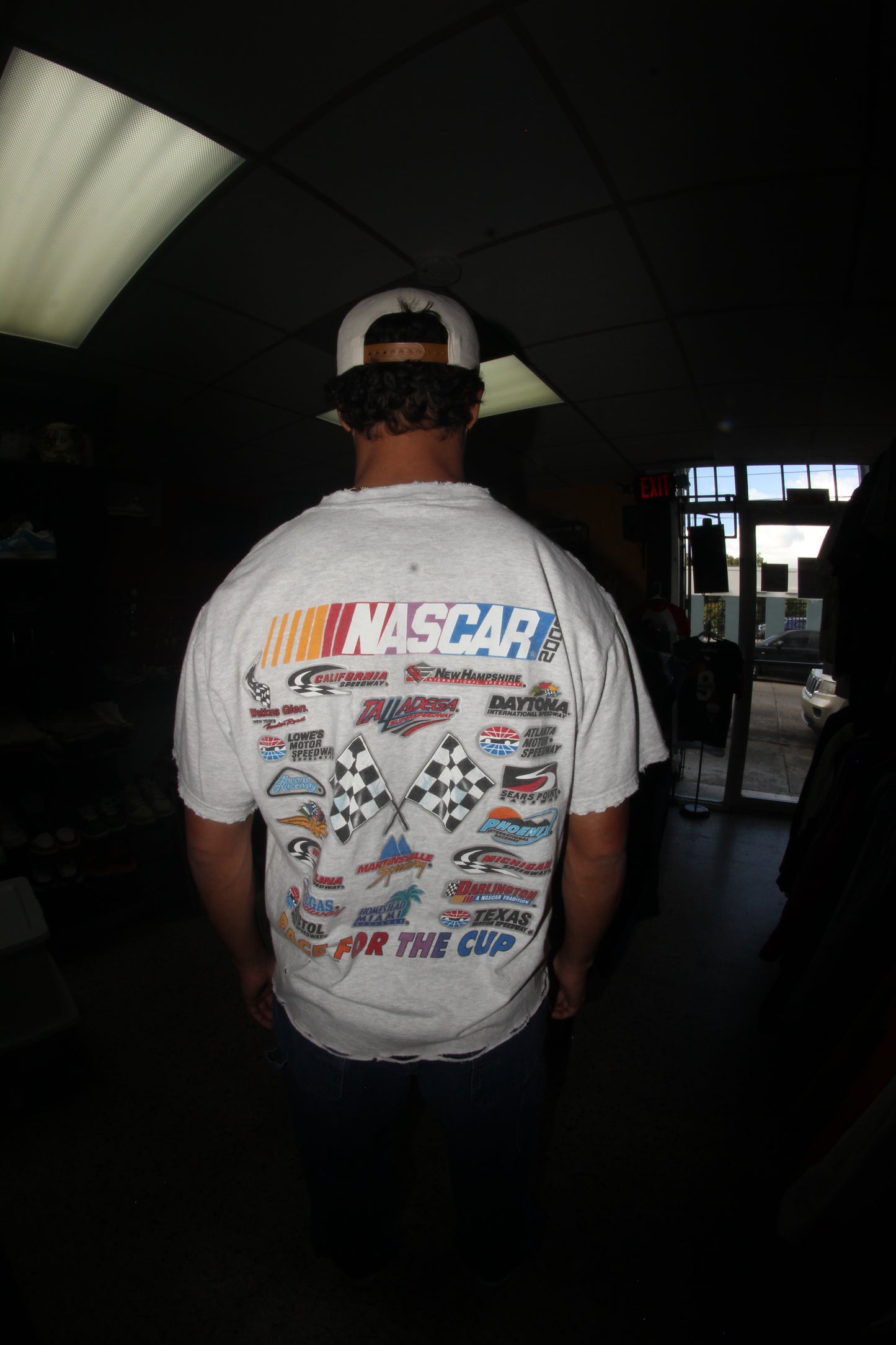 Nascar distresed tee