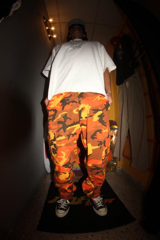 Orange Camo Pants