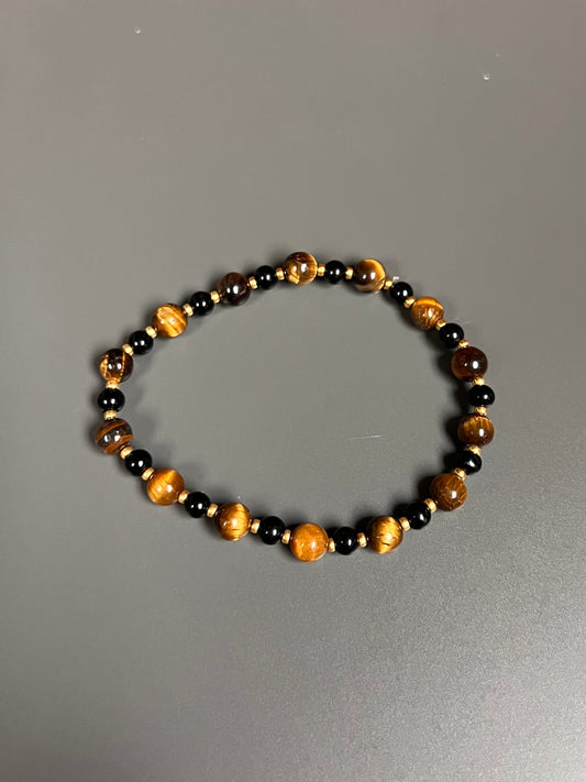 Onyx Tiger Eye Bracelet